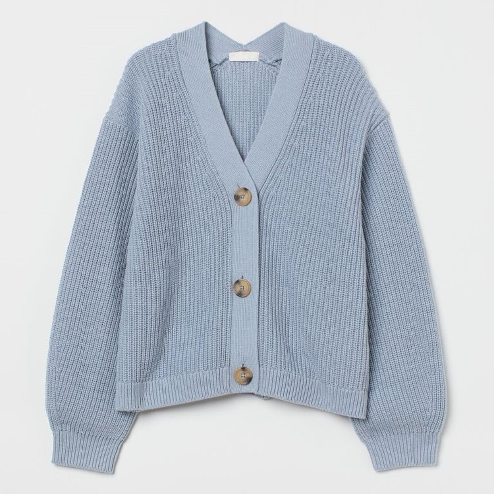 H&M Light Blue Cardigan Sweater